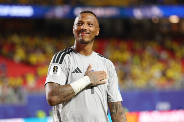 Title: Ecuador v Curacao: Group E - FIFA World Cup 2026Created: Saturday, June 20th 2026 10:03:02 PM Caption: KANSAS CITY, MISSOURI - JUNE 20: Eloy Room #1 of Curacao applauds fans after the 0-0 draw during the FIFA World Cup 2026 Group E match between Ecuador and Curacao at Kansas City Stadium on June 20, 2026 in Kansas City, Missouri. KANSAS CITY, MISSOURI - JUNE 20: Eloy Room #1 of Curacao applauds fans after the 0-0 draw during the FIFA World Cup 2026 Group E match between Ecuador and Curacao at Kansas City Stadium on June 20, 2026 in Kansas City, Missouri.