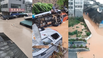 贵州、广西暴雨 水库泄洪造成特大洪水