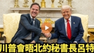 【直播】川普会晤北约秘书长吕特