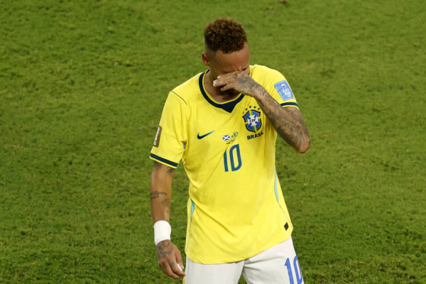 MIAMI GARDENS, FLORIDA - JUNE 24: Neymar Jr #10 of Brazil reacts after the 3-0 win during the FIFA World Cup 2026 Group C match between Scotland and Brazil at Miami Stadium on June 24, 2026 in Miami Gardens, Florida. 