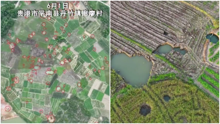 疑採石肇禍 廣西村莊11年80處地陷 村民睡覺綁繩
