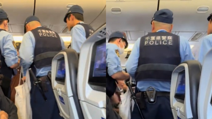 中國女大鬧航班被迫緊急備降 日本警方帶走（視頻）