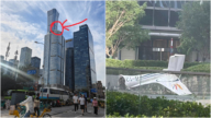【突發】小飛機撞上北京第一高樓中信大廈