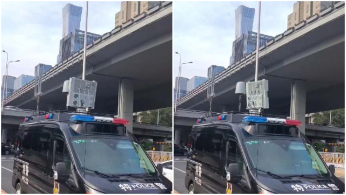 北京飛機撞樓 中國尊附近出現特警雷達車（視頻）