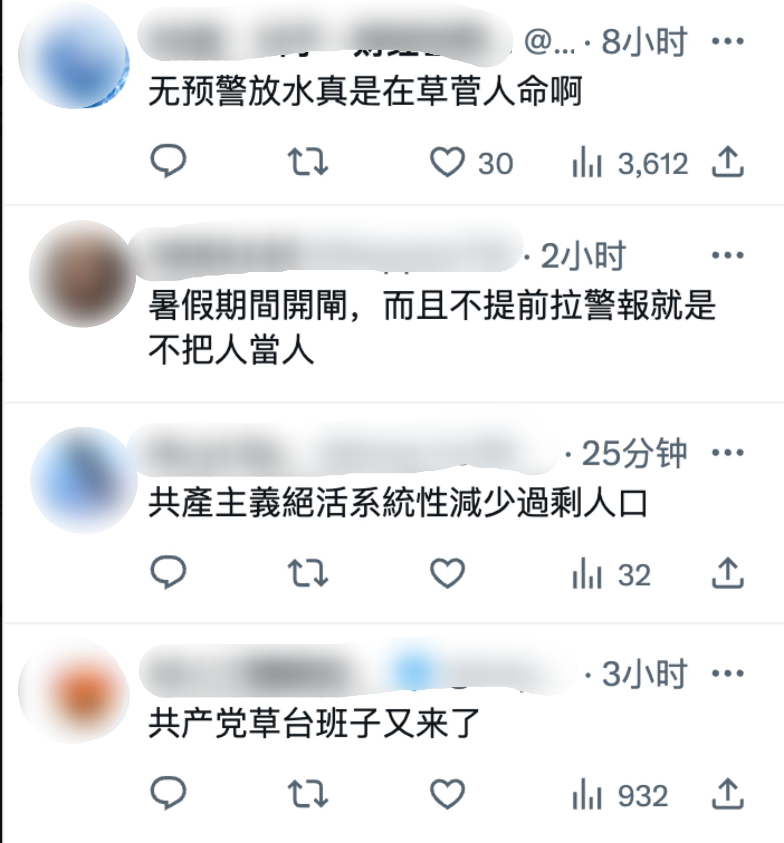 驚悚！四川一水閘突放水 河邊多人被沖走（視頻）