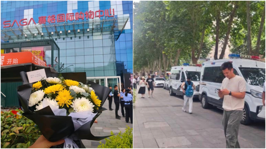 賽格跳樓老闆遺言曝光 民眾送花當局如臨大敵(視頻)