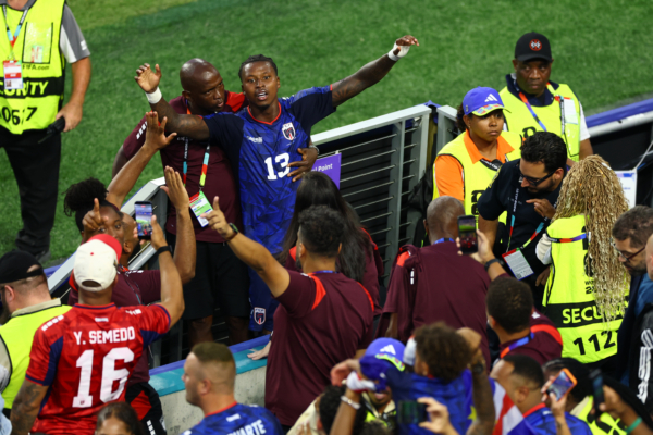MIAMI GARDENS, FLORIDA - JULY 03: Sidny Lopes Cabral #13 of Cabo Verde celebrates scoring his team's second goal during the FIFA World Cup 2026 Round of 32 match between Argentina and Cabo Verde at Miami Stadium on July 03, 2026 in Miami Gardens, Florida.