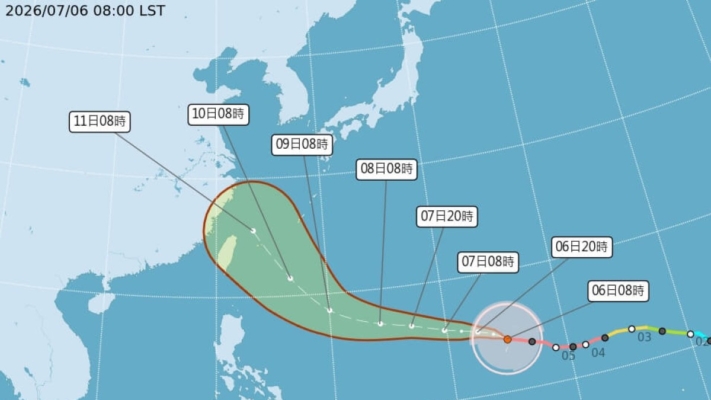 巴威逼近台灣或為中颱上限 暴風半徑涵蓋廣風速強
