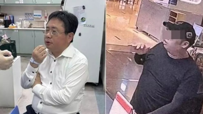 矢板明夫遇襲流血 黑衣嫌犯機場落網