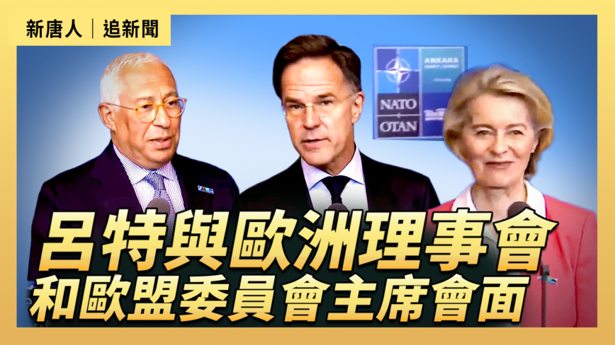 【直播】呂特與歐洲理事會和歐盟委員會主席會面