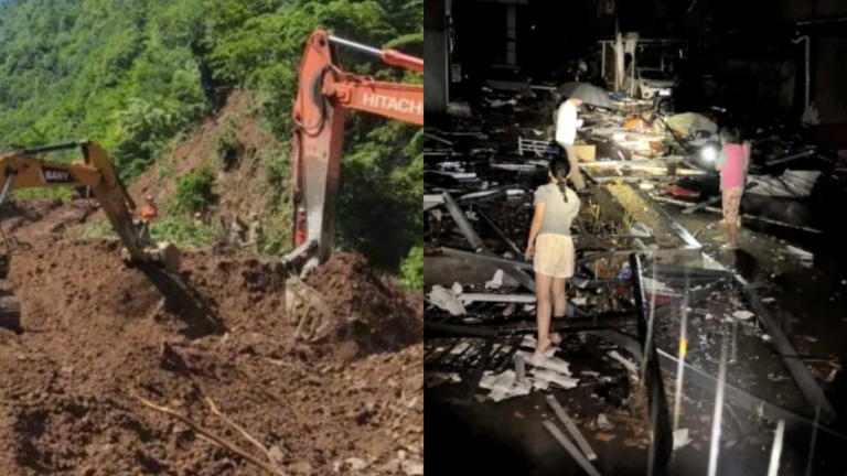 甘肅山體滑坡21人遇難 湖北台风至少11人死亡