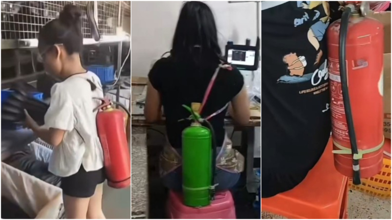 福建鞋廠火災後罕見一幕 傳員工背滅火器上班（視頻）