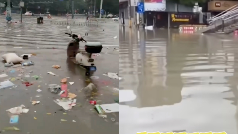 兩岸遭遇颱風暴雨 台灣城市畫面引熱議（視頻）