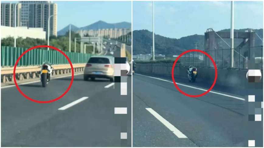 張雪機車創「奇跡」 無人駕駛行進數公里(視頻)