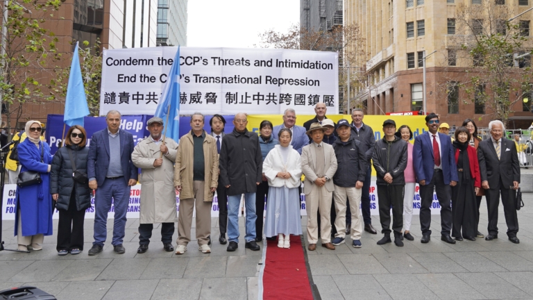 法輪功反迫害27周年 悉尼集會各界聲援