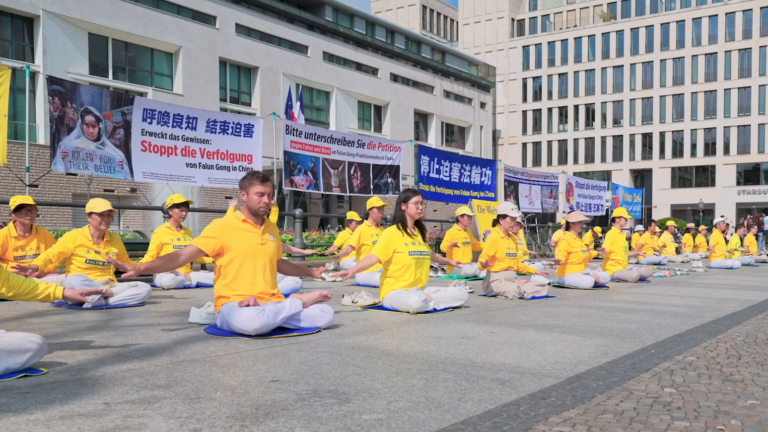 德國法輪功集會 反迫害27年 政要聲援