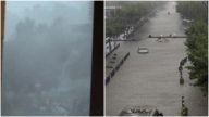 上海雷暴狂風冰雹4預警齊發 城區看海(視頻)