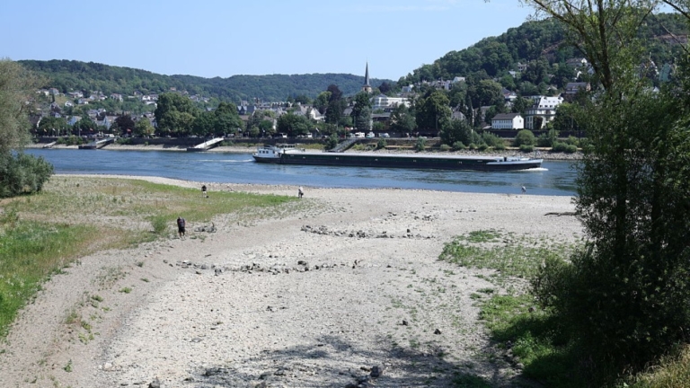熱浪衝擊 萊茵河運量降約2/3 德國工業物流成本攀升