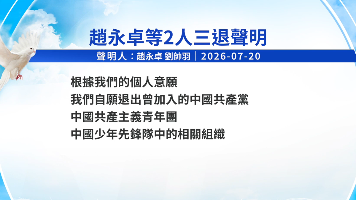 【禁闻】7月21日三退声明精选