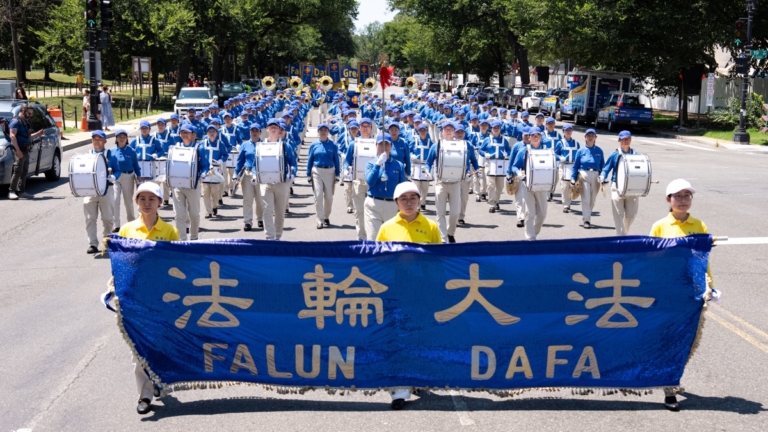 籲終結中共暴政！法輪功反迫害27周年華府大遊行