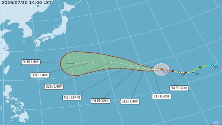 「白海豚」升格為強颱 下週逼近日韓