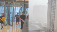 西安遭遇狂風暴雨 市民:雨大得有點嚇人(視頻)