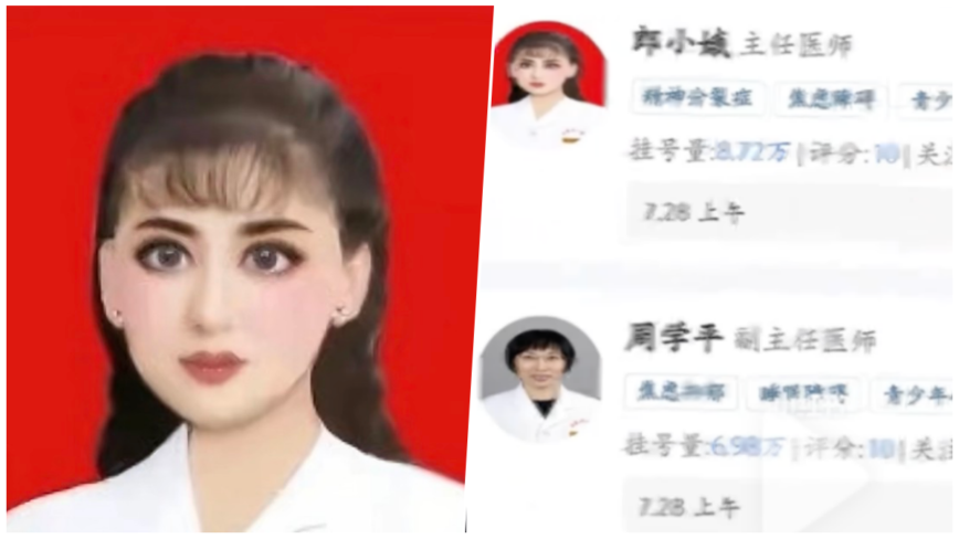 山西一主任醫師美顏照走紅 太過誇張引熱議