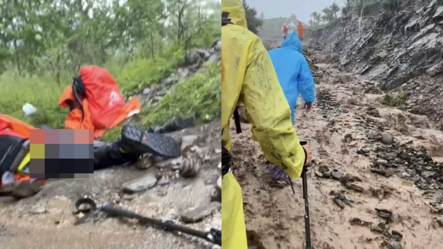 山西五台山惊传多名游客被雷劈倒(视频)