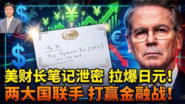 【傑森視角】美財長筆記洩密 拉爆日元！兩大國聯手 打贏金融戰！