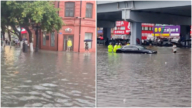 哈爾濱暴雨多地積水 市民：中央大街變中央大河（視頻）