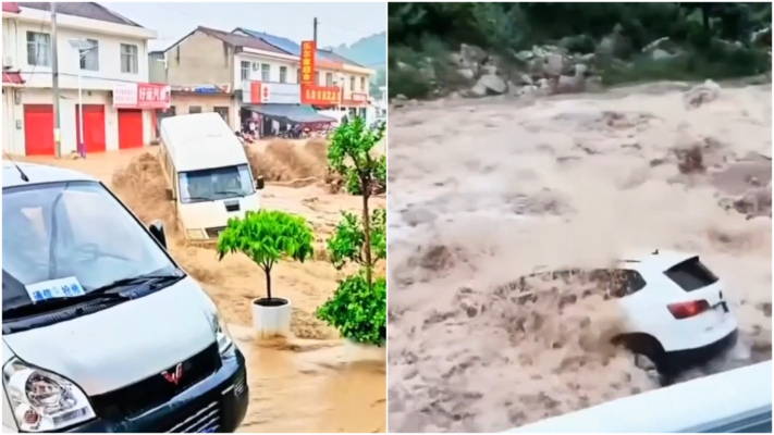 陝西商洛暴雨成災 多座水庫洩洪加重災情