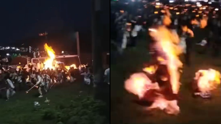 雲南火把節驚傳爆燃 人群尖叫逃散 多人全身著火(視頻)