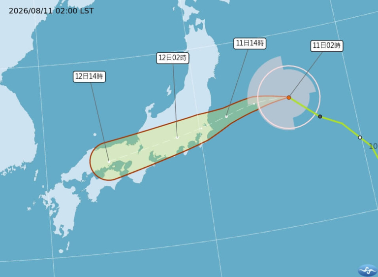 颱風昌鴻逼近日本 衝擊交通 多地防強風暴雨