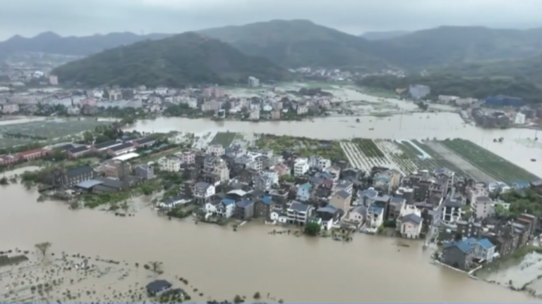 颱風「白海豚」暴雨 江浙滬城市內澇嚴重