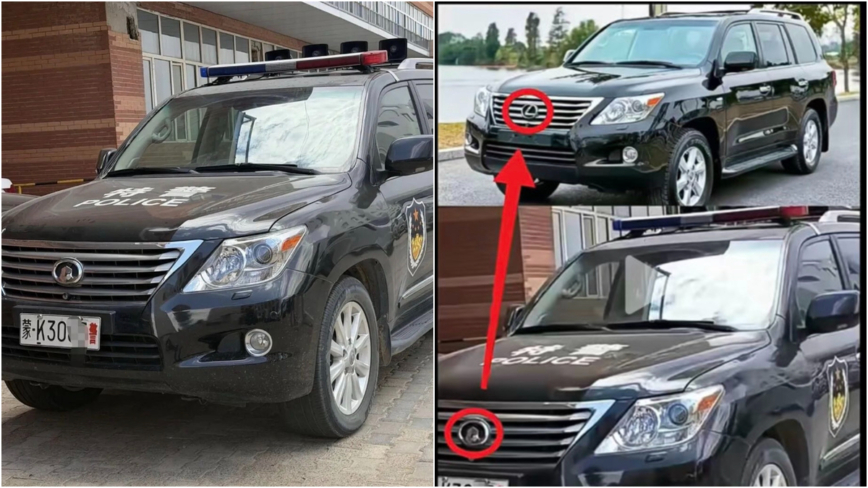 百萬日系豪車換成國產車標 內蒙奢侈特警車露餡