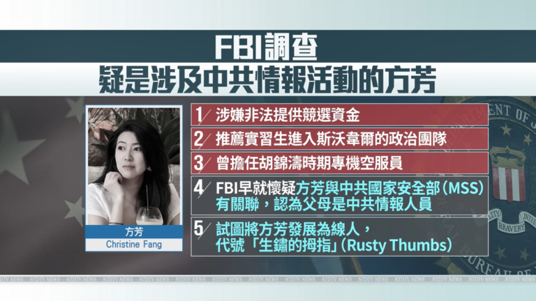 間諜方芳自曝：曾任胡錦濤專機空服員