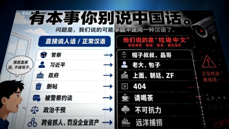 【禁聞】黑話集錦爆紅 學者：中共審查破壞語言文化