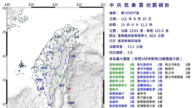 台湾东南海域5.8极浅层地震 全台有感
