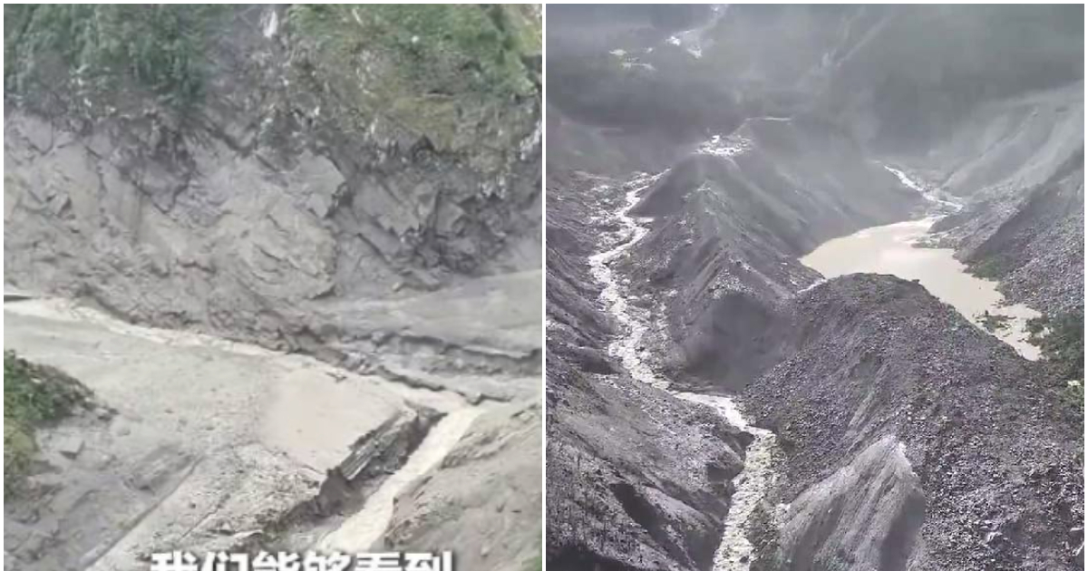 Media Report China-Nepal Border Gyirong Port Destroyed by Mudslide, Barrier Lake Formed with Risk of Outburst