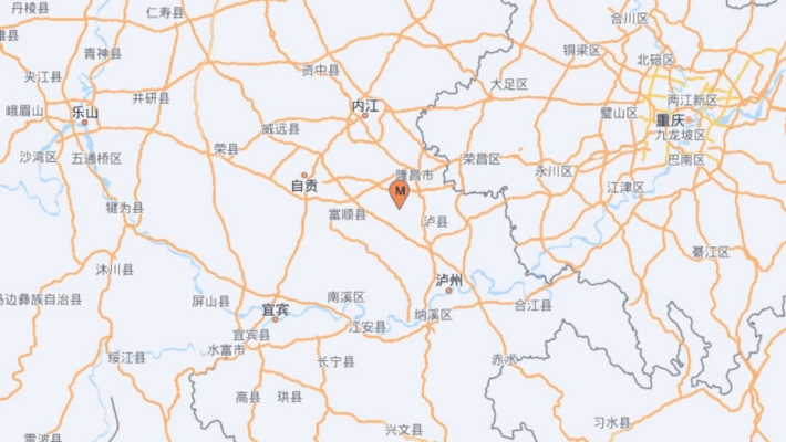 四川內江隆昌發生5.1級地震