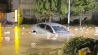 中國多地暴雨、洪水連番來襲 浙江連中三颱