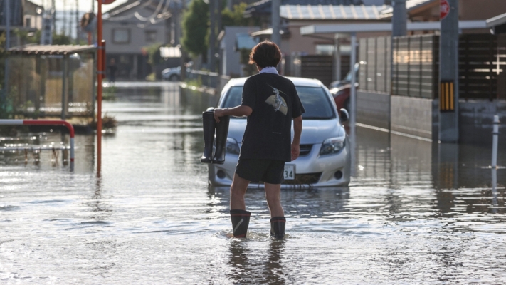 日本福井縣創紀錄暴雨 逾34萬人收到避難警報