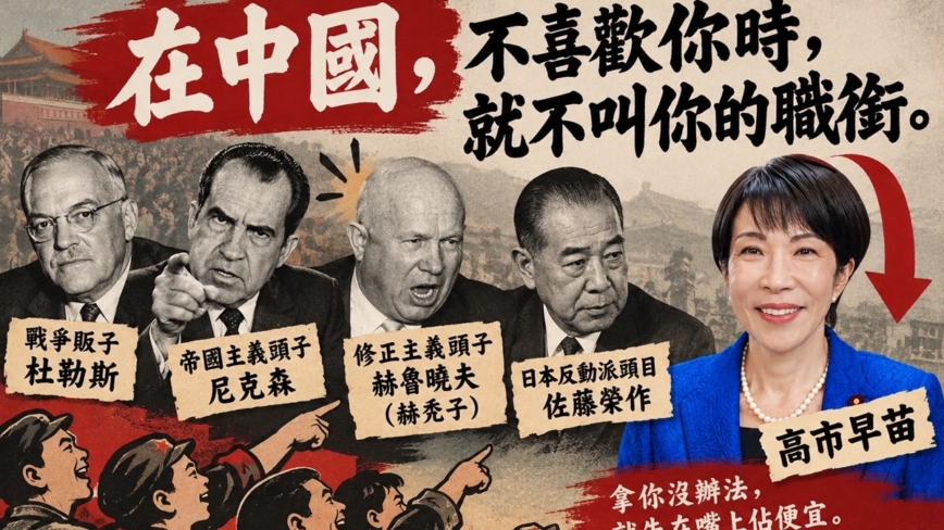 北京对高市早苗称呼降格 媒体人曝背后用意