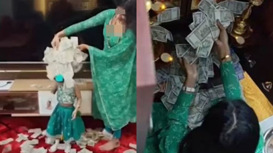 女网红炫耀大量黄金和现金 返家惊见财物被偷光(视频)