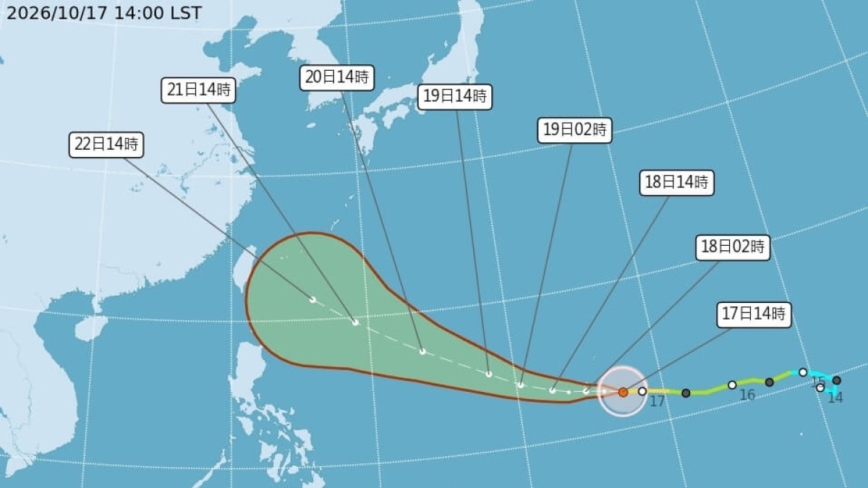 台风蔷琵恐转强台 不排除通过台湾