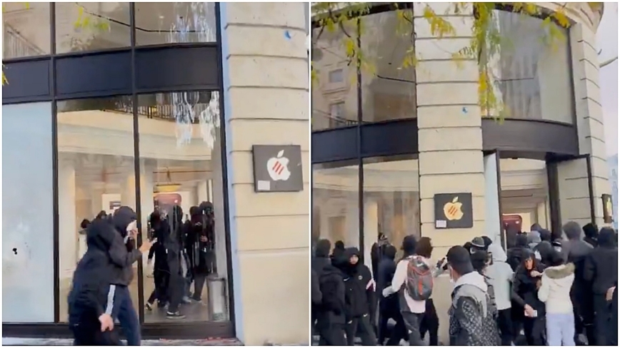 法国暴徒抢到iPhone  开机后惊呆了（视频）