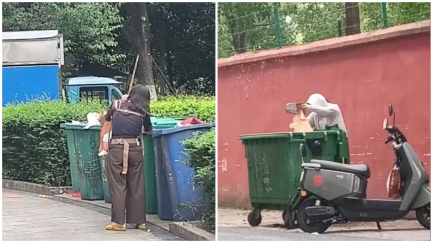 垃圾猎人蹲守翻捡生活废品 年轻人自嘲患羞耻症(视频)
