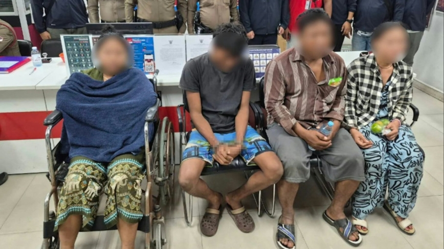 4名缅甸人杀中国老板后躲甘蔗林 饥渴难耐终自首